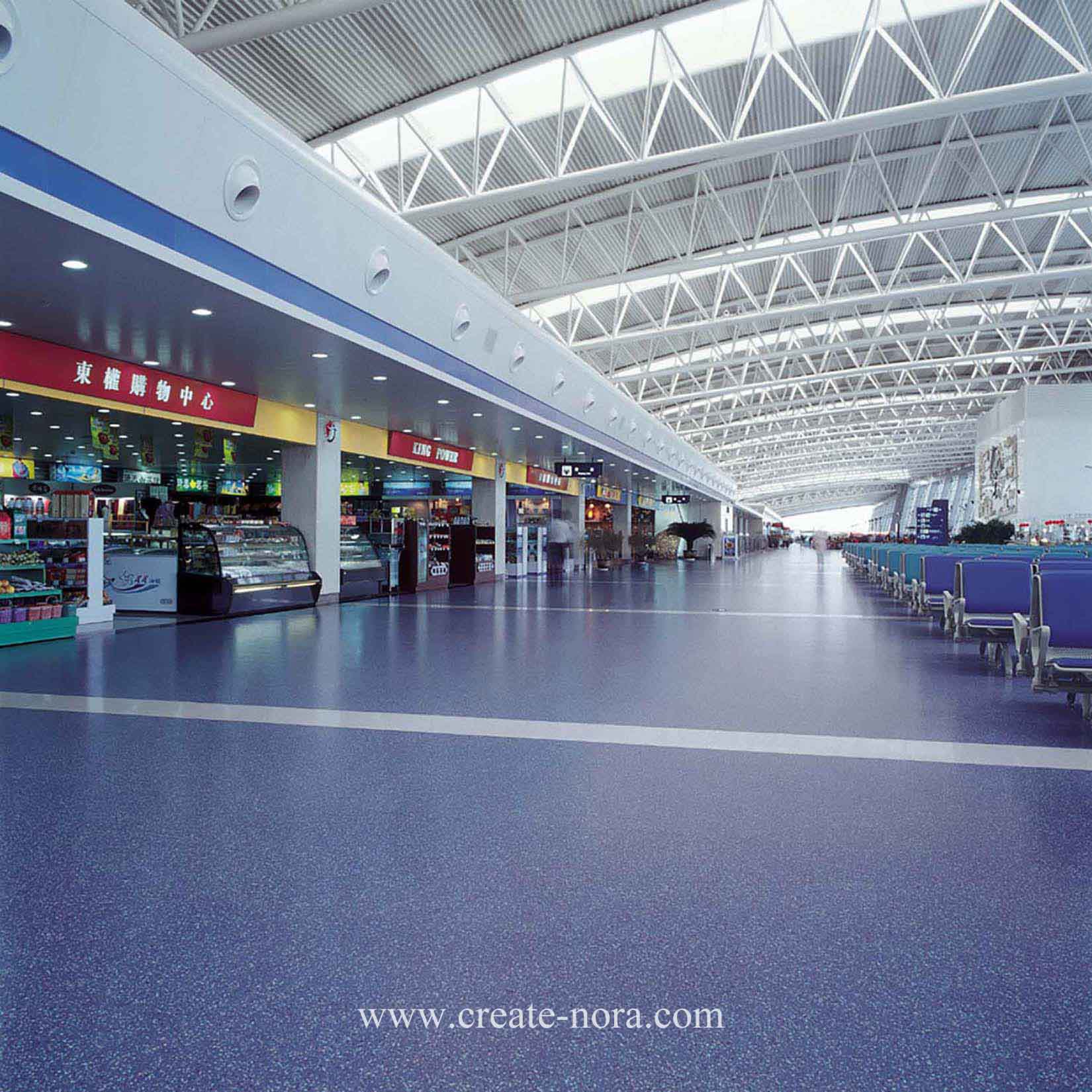 the photo of nora rubber flooring in Xianyang Airport T1、T3 7